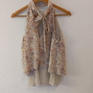 Zara floral halter top